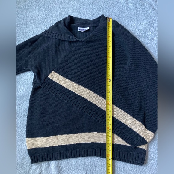 VTG GIANFRANCO FERRE asymmetrical knit wrap sweater - Picture 9 of 14